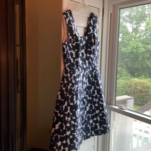 Kate Spade blue/black/white sleeveless dress size 4